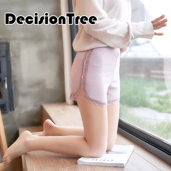 

2020 high waist safety short pants breathable underwear knickers sexy lace shorts under skirt casual panties boyshort