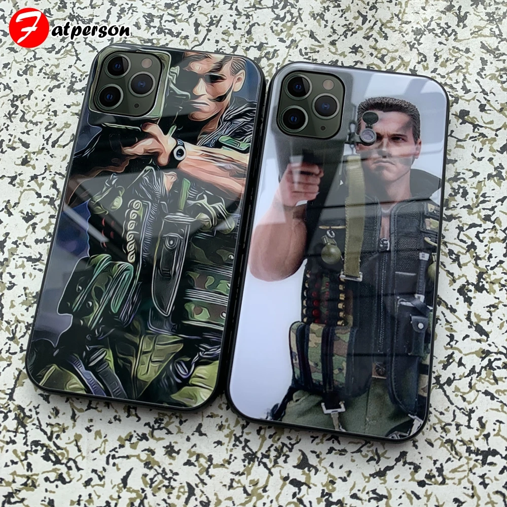 Arnold Fire Gun Command чехол для apple iphone 11 Pro max индивидуальный чехол из закаленного стекла для телефона для iphone 11 Pro Max