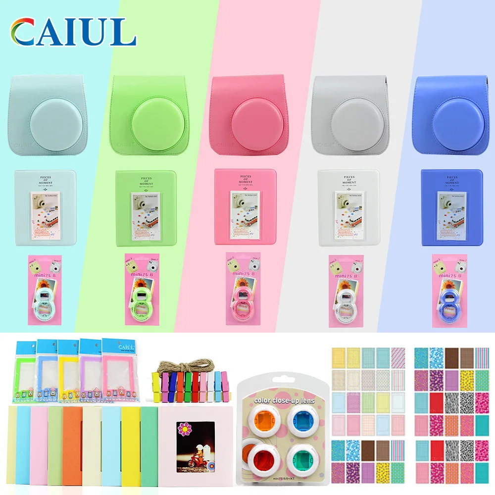 

Caiul/caiul Polaroid Mini8/8 +/9 Vintage Camera Bag Album Adhesive Paper Filter Photo Frame Accessories