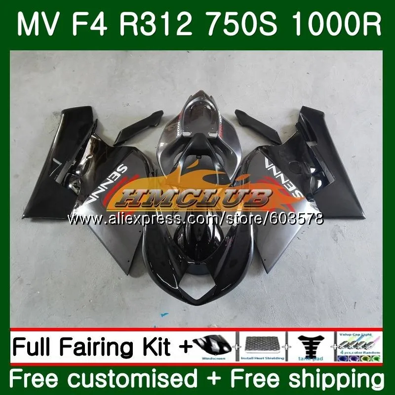 Корпус для MV Agusta F4 R312 750S 1000 R 750 1000CC 2005 2006 комплект 35CL. 1 керамическая плитка пола, 1000R 312 1078 1+ 1 мА мВ F4 05 06 обтекатель - Цвет: No. 1