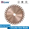 XCAN – lame de scie circulaire à pointe en carbure, 85x10mm /85x15mm, 24T 30T 36T, pour bois revêtu TiCN, Mini disque de coupe ► Photo 1/6