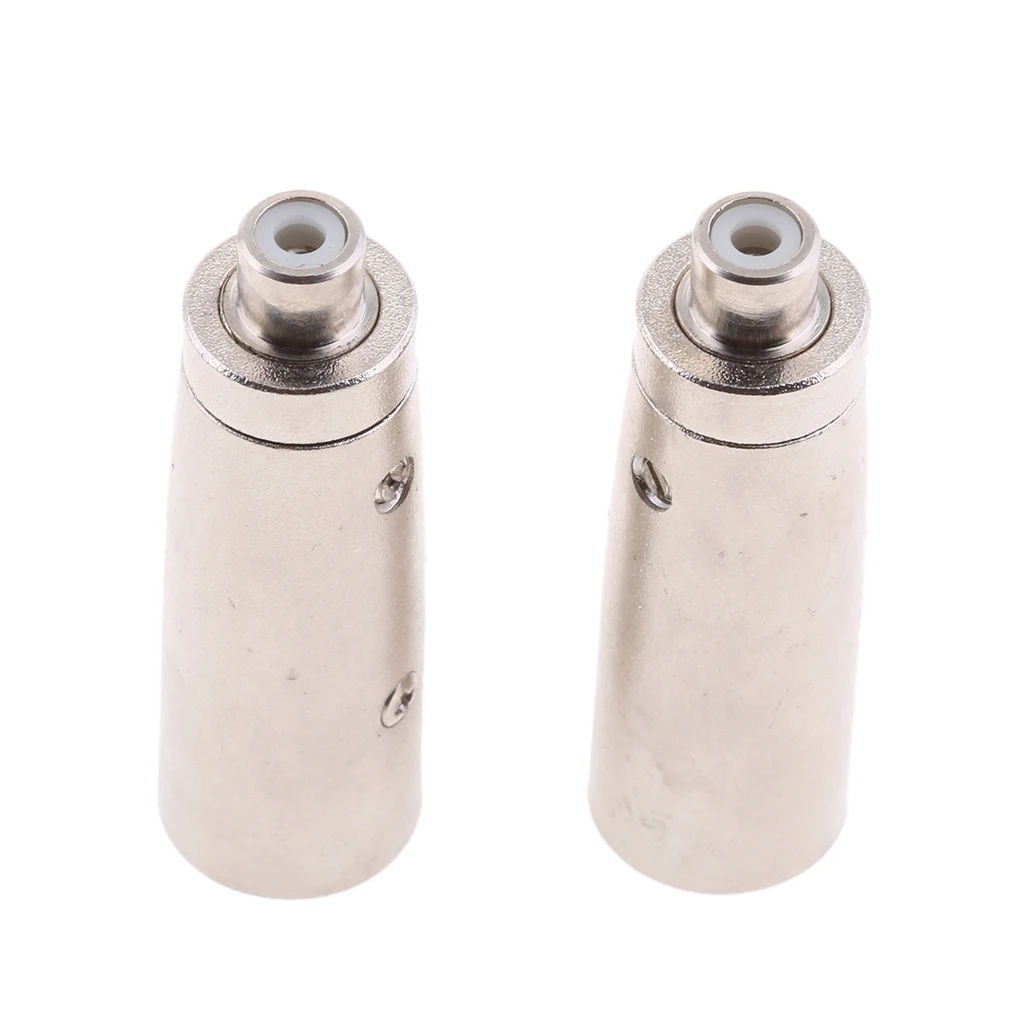 

3 Pin XLR Male Socket to Female RCA Phono Socket Mic Mixer Audio Adapter