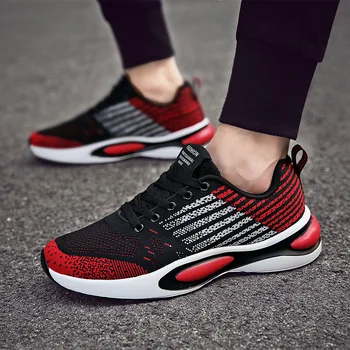 

Spring and Autumn Men's Trend Fashion Fly Weaving Low Help Breathable comfortable Men's Shoes Outdoor Activity Travel Shoes