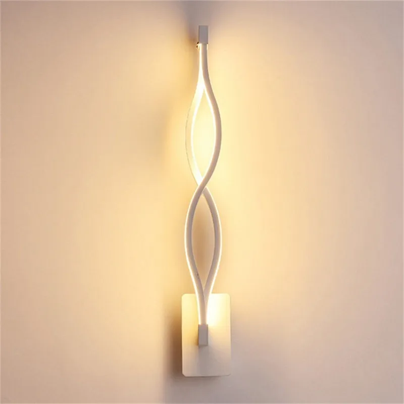 1pcs White 1/2 шт. современный минималистский светодиодный настенные светильники Спальня прикроватные 16 Вт AC96V-260V светодиодный Бра Настенные светильники для прохода в wandlamp домашнего декора - Цвет абажура: 1pcs White