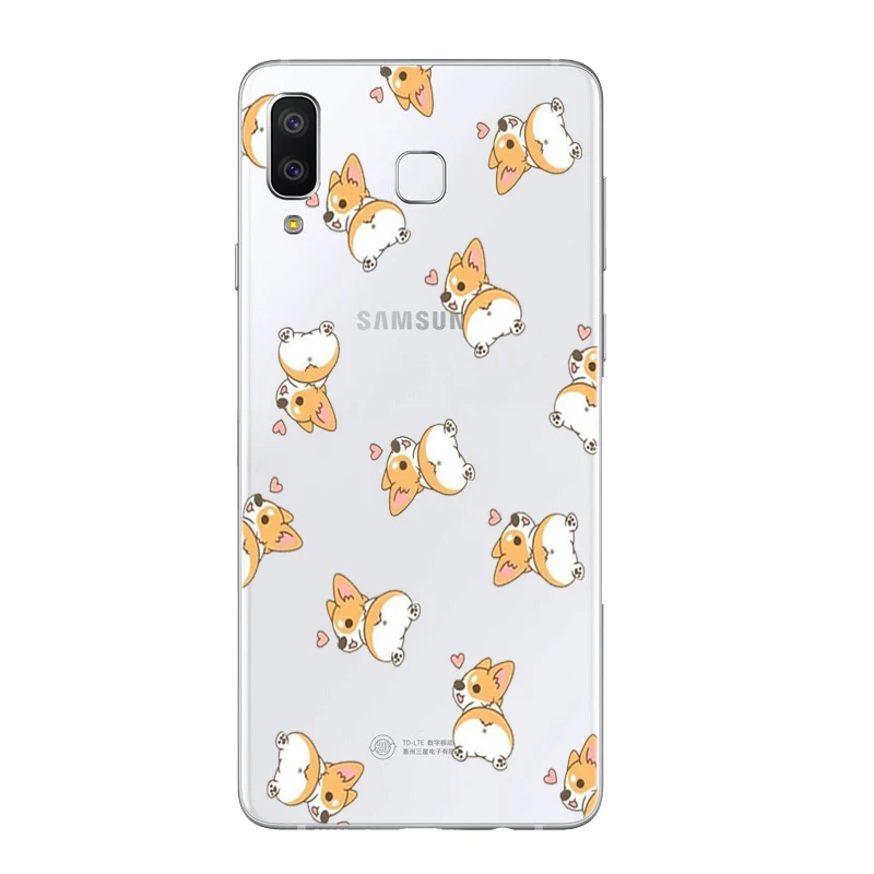 Попка корги щенок мультфильм милые животные Dumbo детский чехол samsung Galaxy S6 S7 S8 S9 A7 2018