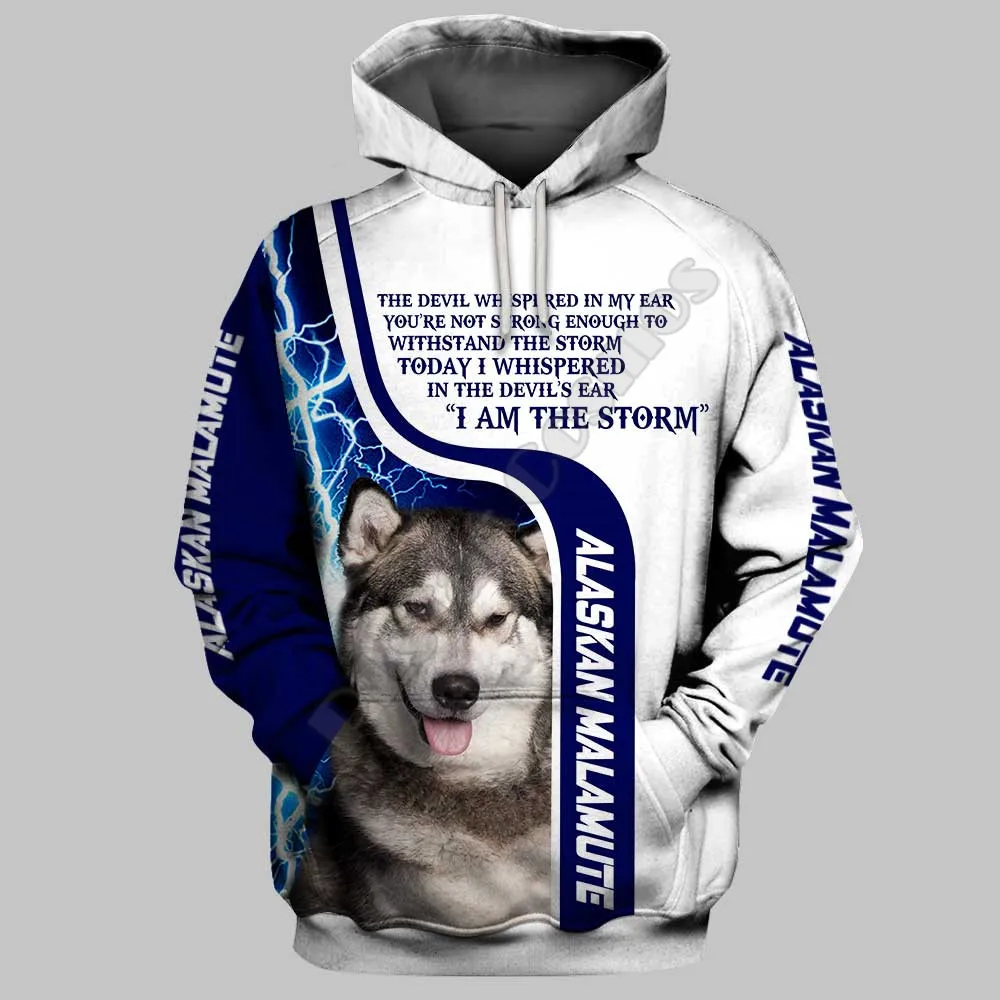 Alaskan Malamute 3D Hoodies Printed Pullover Men For Women Funny Sweatshirts Sweater Animal Hoodies Drop Shipping 15 флисовый шарф alaskan