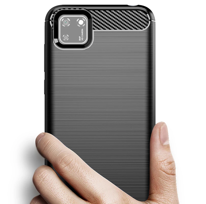 

Huawei Y7P Y5P Y6P Case Carbon fiber Cover Phone Case for Huawei Y7A Y6P Y5P Y7P Shockproof Bumper for Huawei Y6p Y5p