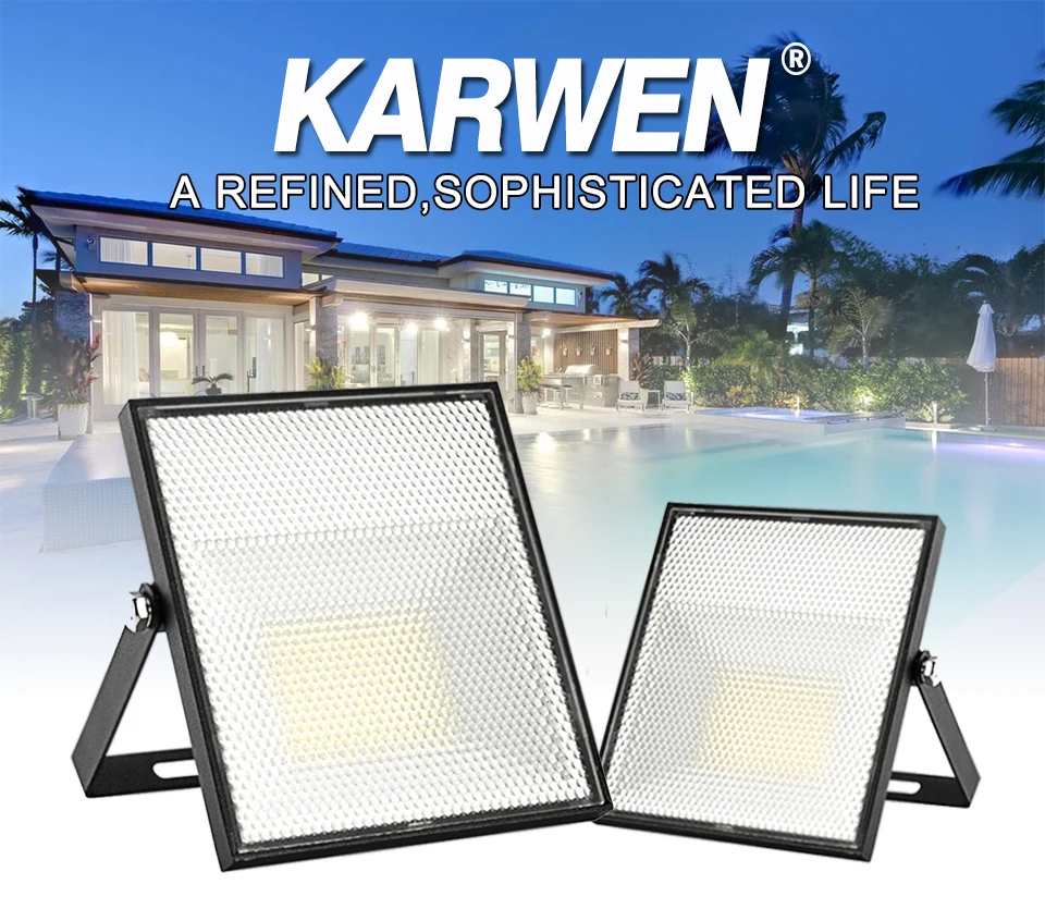 Светодиодный прожектор Light15W 30W 45W 60W Водонепроницаемый IP65 уличный фонарь 220V 240V Ландшафтный светоотражатель светодиодный литой прожектор