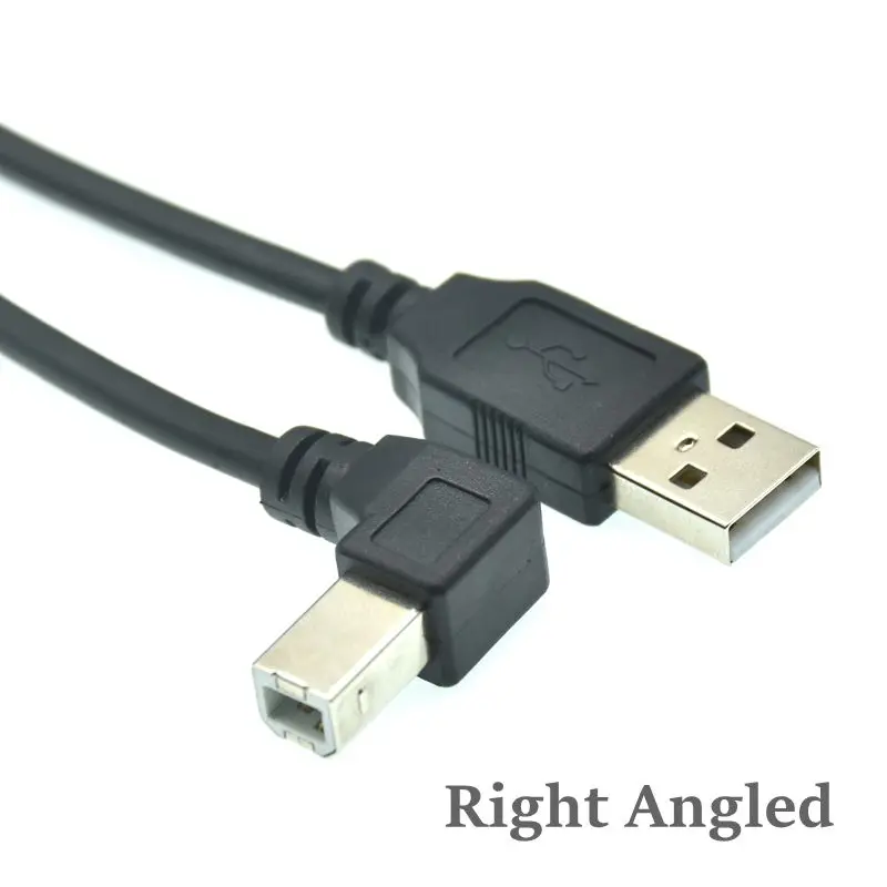 Сканер для принтера с правым и левым углом USB 2 0 разъем а в тип BM Кабель 90 градусов