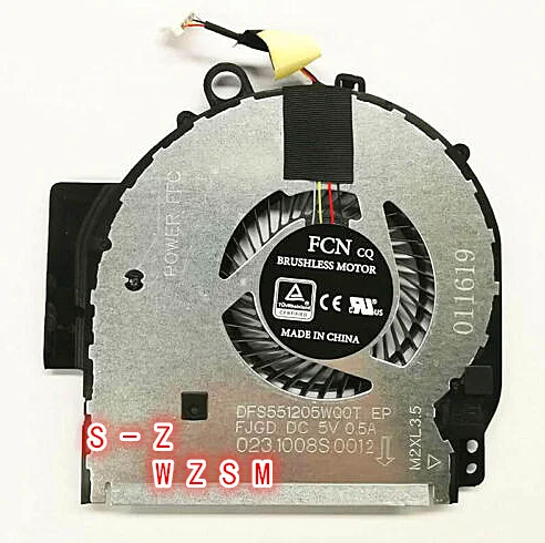 WZSM вентилятор охлаждения процессора кулер для hp Pavilion X360 14-BA 924281-001 924282-001 DFS551205WQ0T-FJGD NBA-14P FSFTB5M