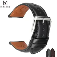 

MAIKES Soft Calf Genuine Leather Watch Strap 18mm 19mm 20mm 21mm 22mm 24mm Watch Band for Tissot Seiko Accessories Wristband