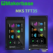 Makerbase mks tft35 v1.0 tela sensível ao toque controlador de exibição inteligente peças impressora 3d 3.5 Polegada wi fi controle sem fio visualização gcode