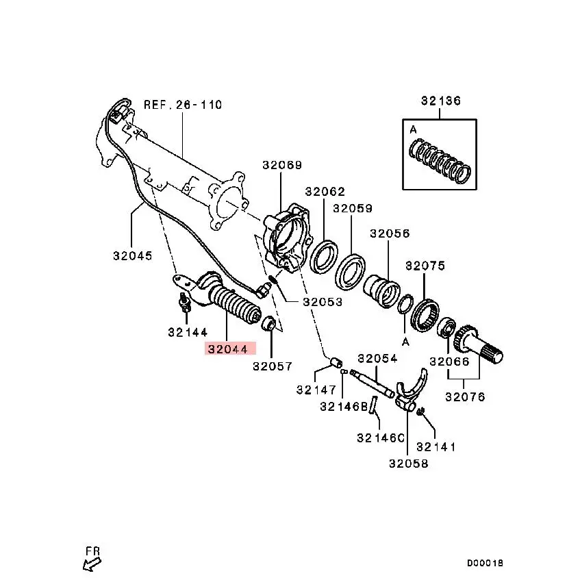Муфта свободного хода привод для Mitsubishi Pajero Montero 3 4 III IV 2000- Пикап Triton L200 2005-2008 MR453711
