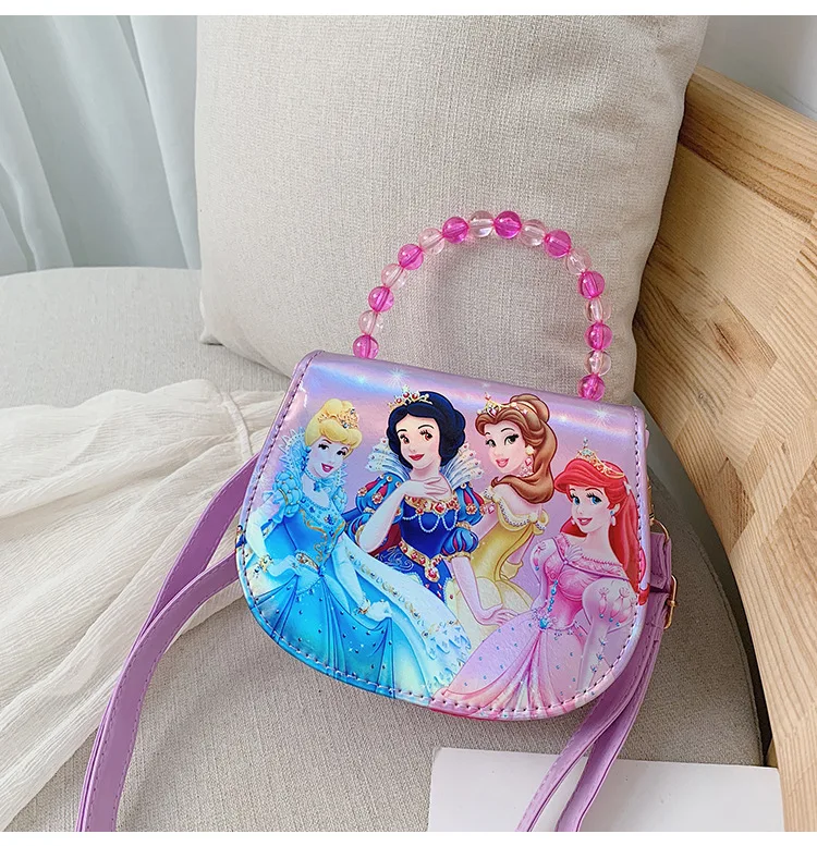 Disney детская лазерная сумка принцессы для девочек, корейские сумки на плечо, модные милые Мультяшки, для принцессы, Sophia, сумка-мессенджер, сумки