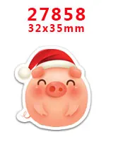 27858 30 шт. плоское украшение из смолы Рождество смолы pr27977 - Цвет: 27858