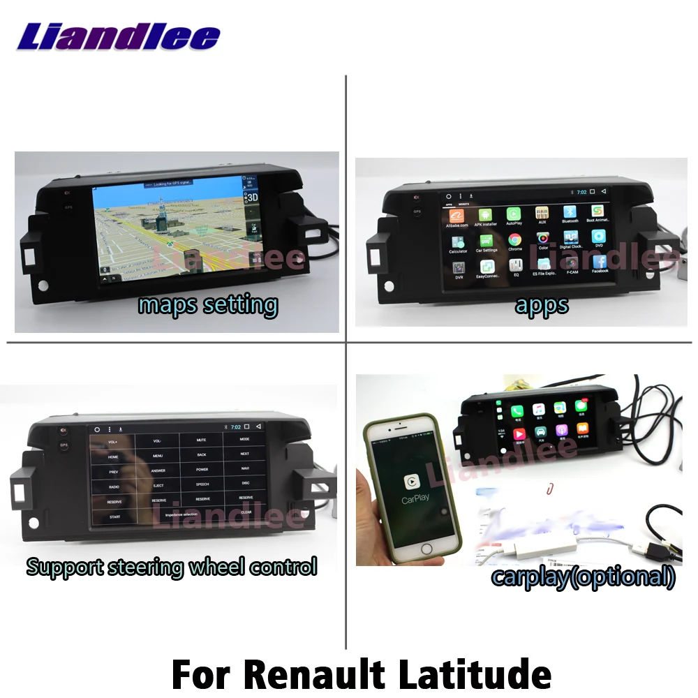 Автомобильный мультимедийный плеер для Renault Latitude 2010 2016 Android Радио Стерео головное
