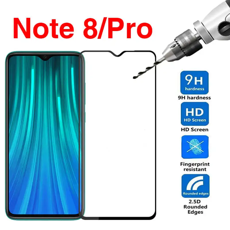 2 шт., закаленное стекло для Redmi Note 8 Pro, Защитное стекло для камеры Xiaomi Redmi Note 8 Pro 8T 7 Xiomi Note8, защита для телефона