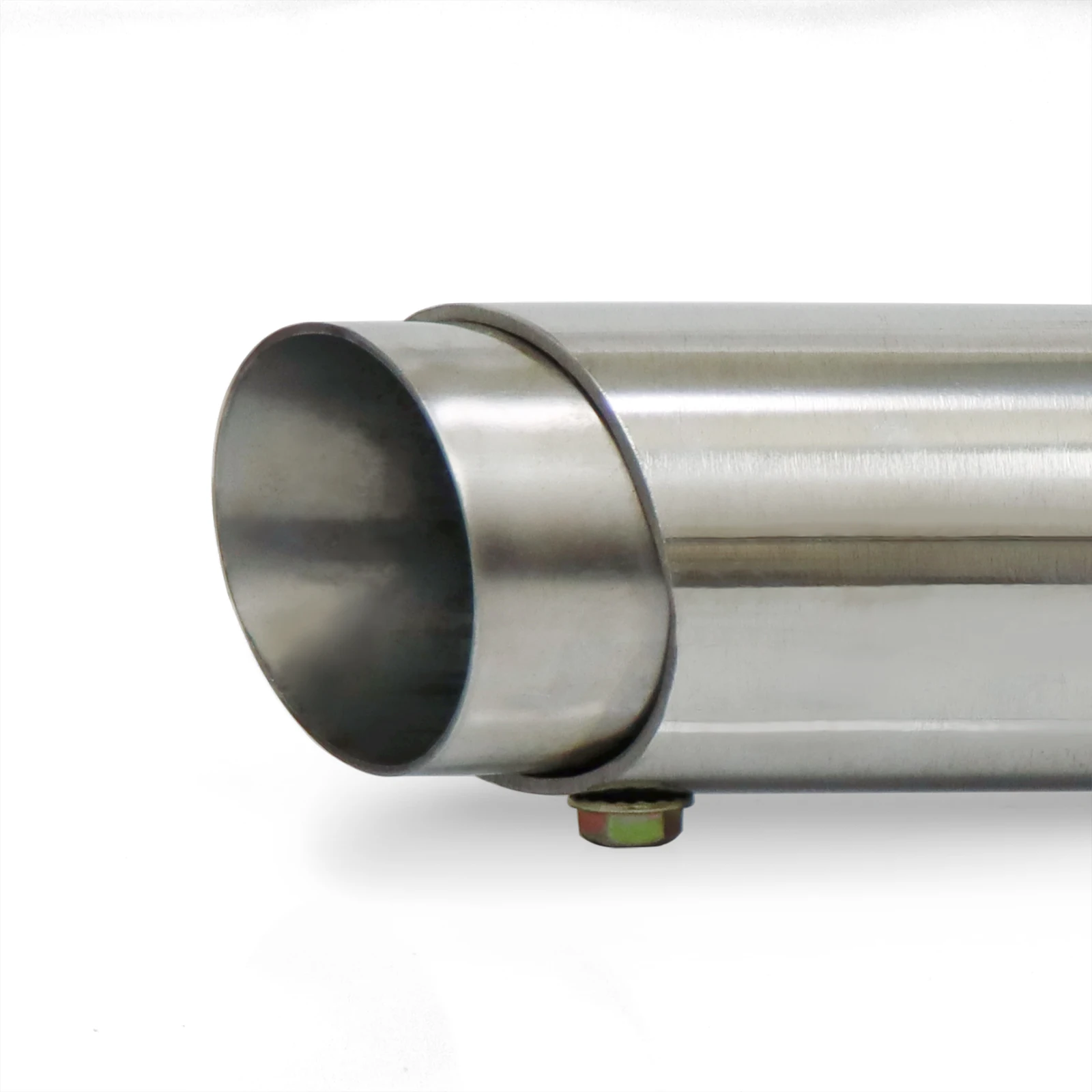 Moto Pour Yamaha Virago 125 V Star XV 250 XV 125 Slash Cut Tuyau D'échappement Avec Silencieux Système D'échappement Silencieux Chrome Noir (Color : Le Noir