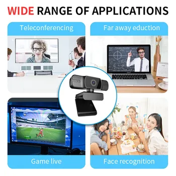 

Web Camera 1080p Webcam, Hd Web Camera With Built-in Hd Microphone Usb Web Cam, Widescreen for work and office
