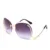 Oversized Rimless Sunglasses Women Vintage Brand Designer Square Sun Glasses Shades Female Pilot Big Frames Eyeglasses UV400 13