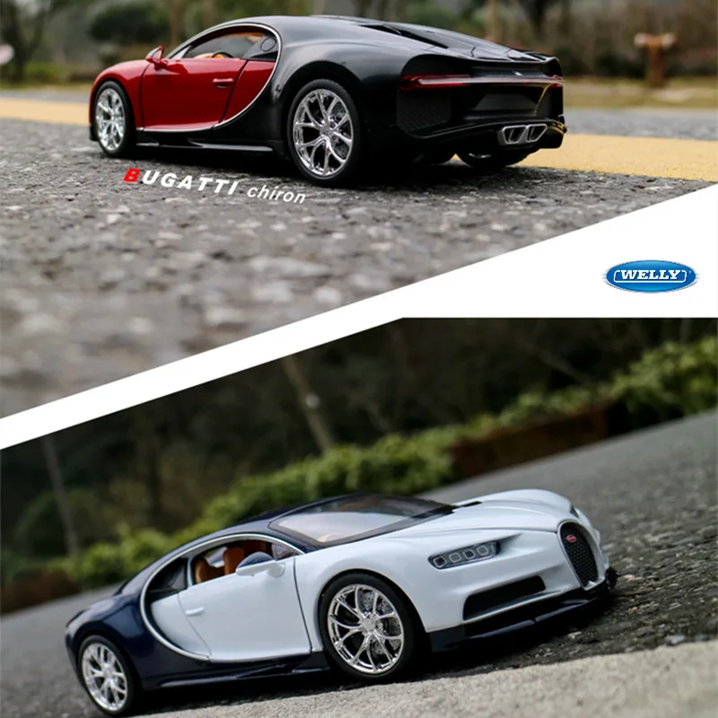 Welly 1:24 Bugatti chiron автомобиль сплав модель автомобиля моделирование автомобиля украшение коллекция подарок игрушка Литье модель игрушка для мальчиков