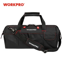 WORKPRO — Sacs à outils multifonctions imperméable, contenants portables en toile idéaux pour électricien, usage lors de réparation ou installation de système chauffage, ventilation et climatisation