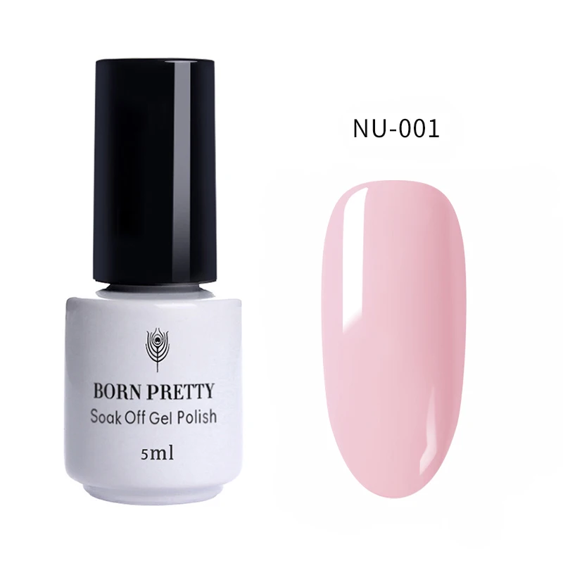 NU-001 BORN PRETTY 6 мл Гель-лак для ногтей УФ светодиодный кафе серия чистый цвет ногтей Гель-лак для маникюра 60 цветов Перманентный лак для нейл-арта - Color: NU-001