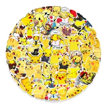 10/30/50pcs Pokemon Pikachu Stickers Anime Cartoon Kawaii Waterproof Stikers Skateboard Bicycle Guitar Laptop Kids Stiker Toys