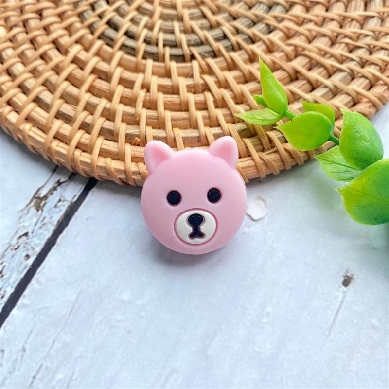 10pcs Mini bear Silicone Beads Baby Dummy Cartoon Pacifier Toy Accessories