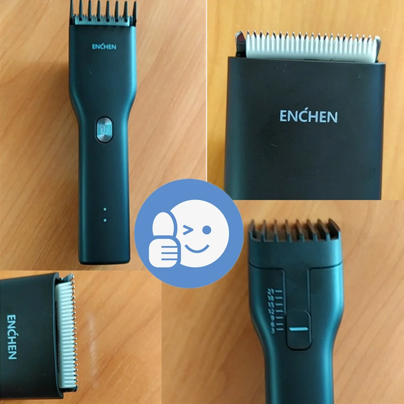 Xiaomi Mi Enchen Boost USB электрическая машинка для стрижки волос с двумя скоростями Керамический Резак Быстрая зарядка триммер для волос детская машинка для стрижки волос