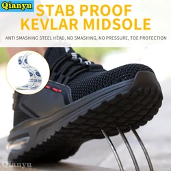 Chaussures de sécurité avec bout en acier pour homme, baskets de travail à la mode, 2021 