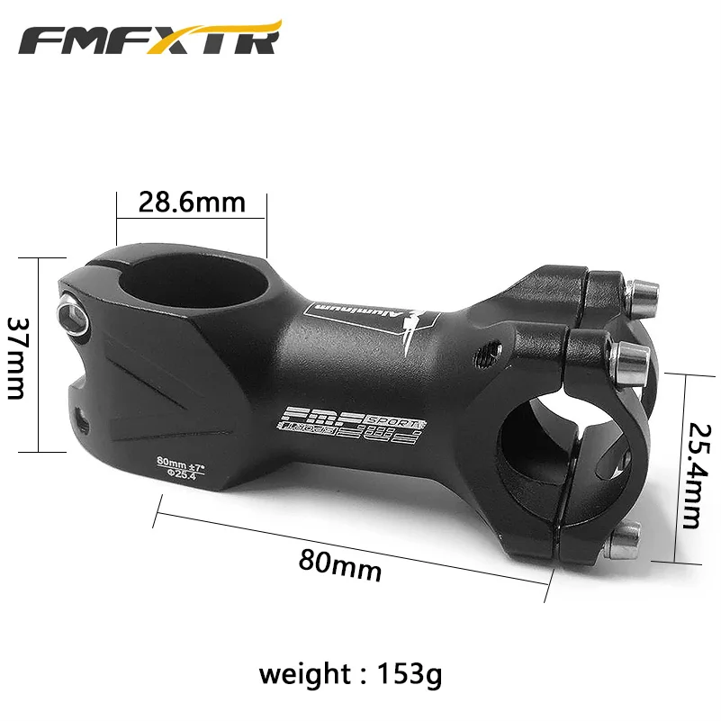 25.4X80mm 25,4 мм/31,8 мм велосипедный стержень 38 60 80 90 мм Высокопрочный легкий велосипедный стержень для XC AM MTB Горный шоссейный велосипед велосипедная часть - Цвет: 25.4X80mm