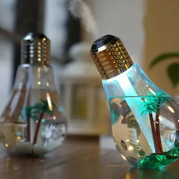 

Usb Humidifier Bulb Shape Air Cool Mist Humidifier Desktop Air Purifier Spray Hydrating Air Purifier Freshener Garden Supplies