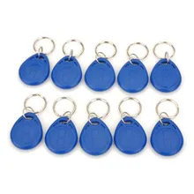 10 pces writable 125khz rfid keyfob proximidade id cartão em formato para controle de acesso