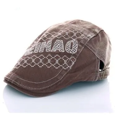 SHALUOTAOTAO Snapback Весна Осень Новые джинсовые береты для мужчин женщин Регулируемый размер Винтаж досуг Бренд язык кепки унисекс - Цвет: Brown