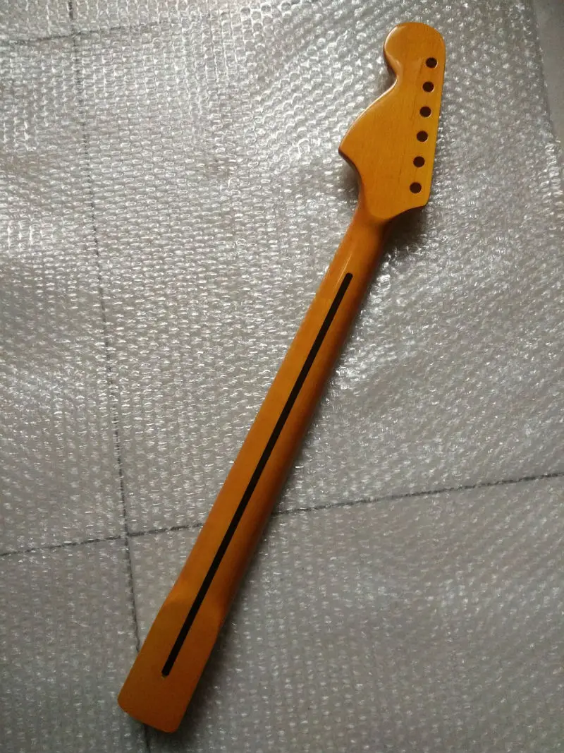 22 frets cuello de arce palisandro diapasón para guitarra Electrica Strat cabeza grande
