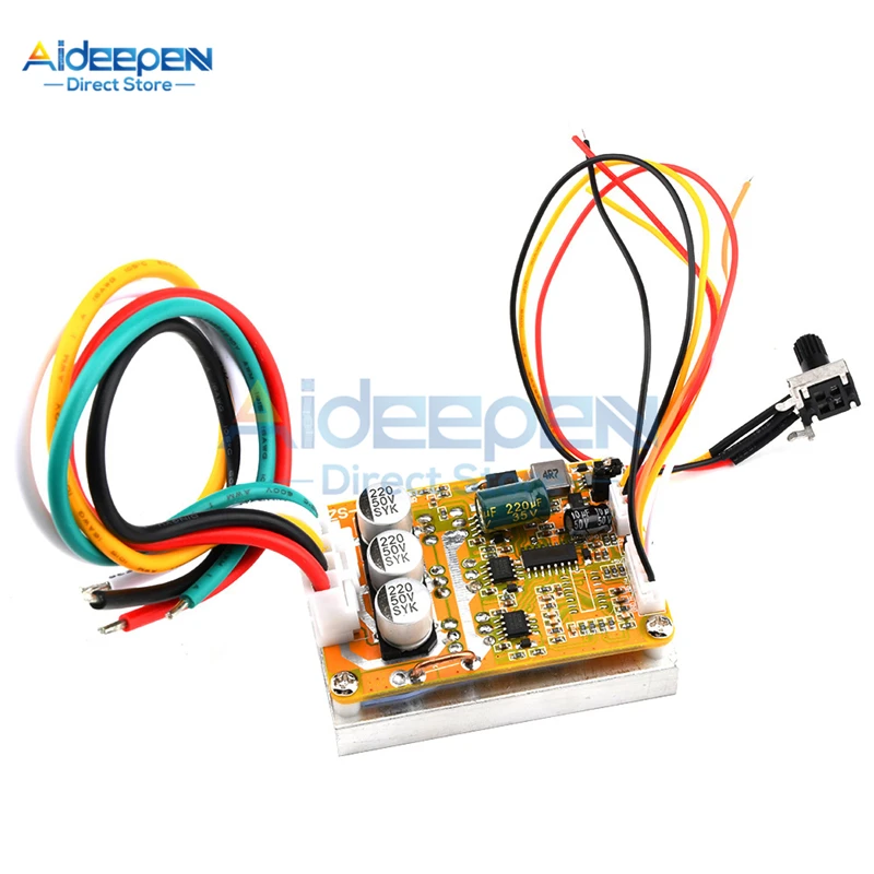 DC 5-35V 350W BLDC Three-Phase DC Brushless With Hall/Without ​Hall Motor Controller Sensorless Brushless Moto