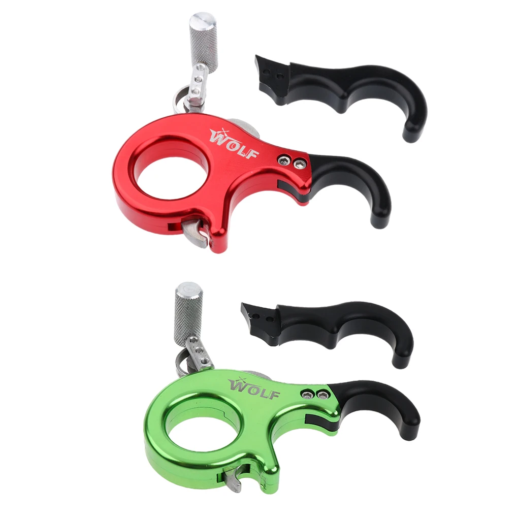 Outdoor Bow Release Grip 3 Finger Caliper Compound Bow Archery Release Aid Aids Grip Caliper For Hunting Shooting Accessories
