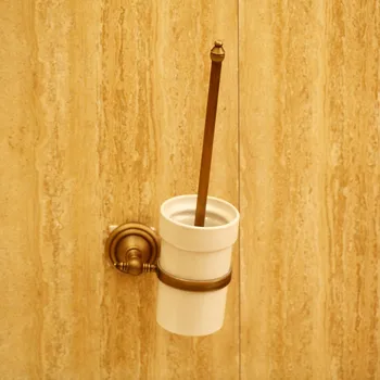 

Factory Direct Hair Meijia Toilet Brush Set Ceramic Brass Wall-hanging Toilet Cleaning Brush 1#