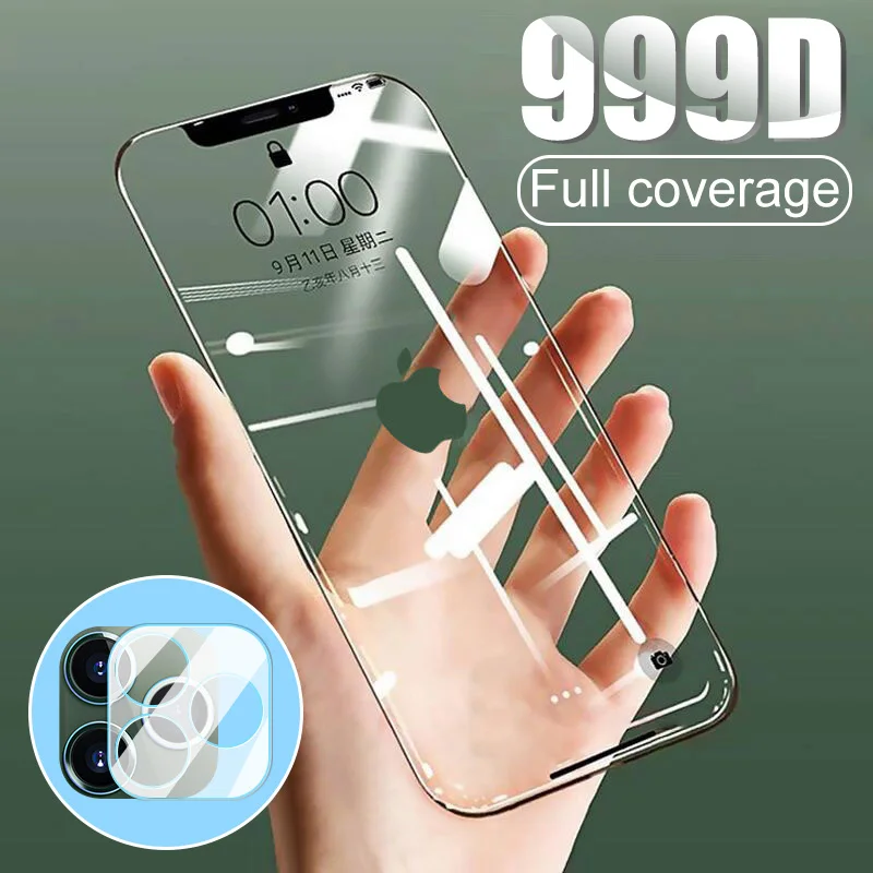 

Full Cover Tempered Glass For iPhone 11 Pro Max Camera Lens Glass For iPhone 7 6 6s 8 Plus iPhone X XS Max XR Screen Protector