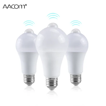 

Ampoule Led Bulb with Motion Sensor B22/E27 18W/20W Led Light Bulb 110/220V Human Body PIR Motion Sensor Light Day Night Lamp