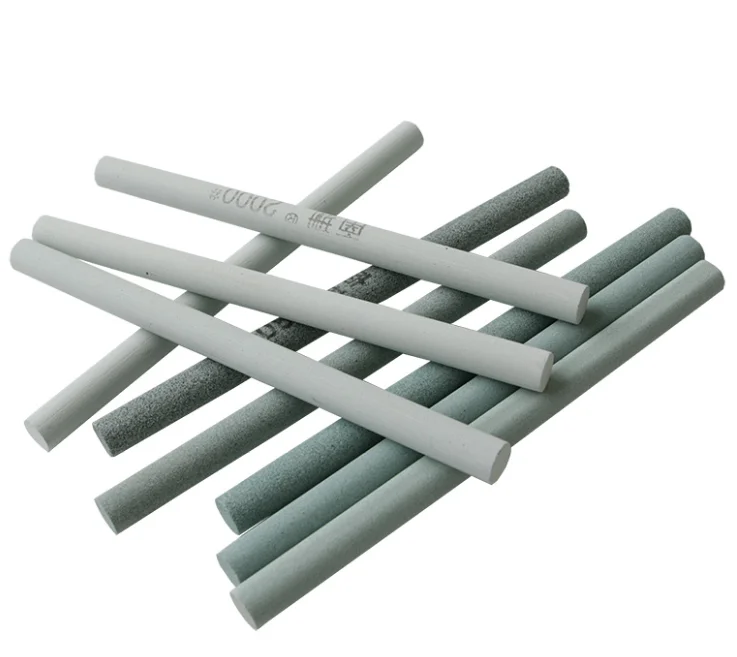 Green Boride Abrasives Round Rod Sharpening Grinding Oil Stone