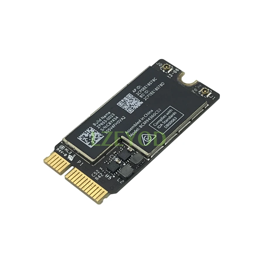 Cartão de Aeroporto Wi-fi sem Fio Original Bcm94360cs2 para Macbook Air 13 A1466 Anos 20132022 Bluetooth 4.0 802.11ac Cartão Wi-fi Tela de LCD do laptop - Imagem 2