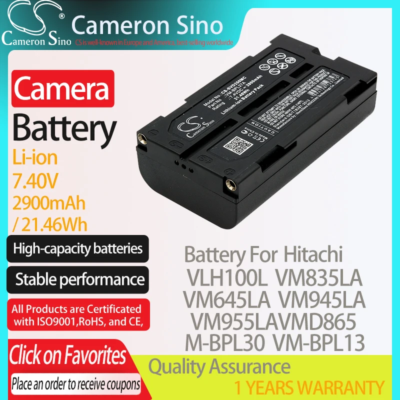 Cameron Sino 3400mAh Replacement Battery Compatible with Panasonic NV-GS60EB-S 