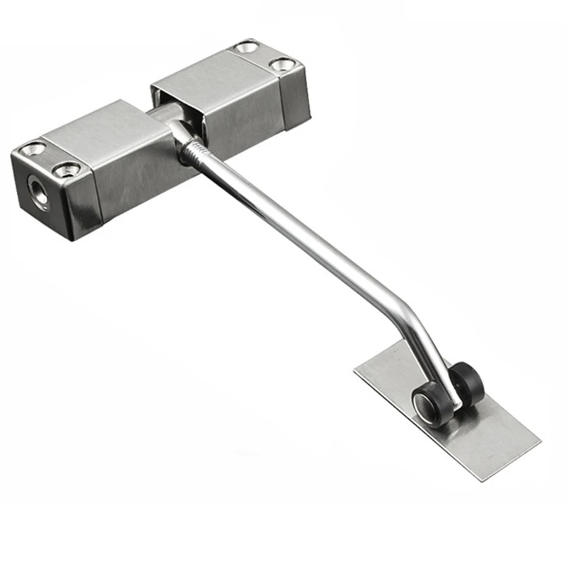 

Gate Door Closer Auto Spring Loaded Stainless Steel Office Home Hardware Adjustable Surface Mounted