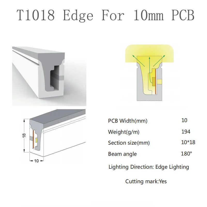 corda de led tubo de corda de silicone com gel prova para quarto