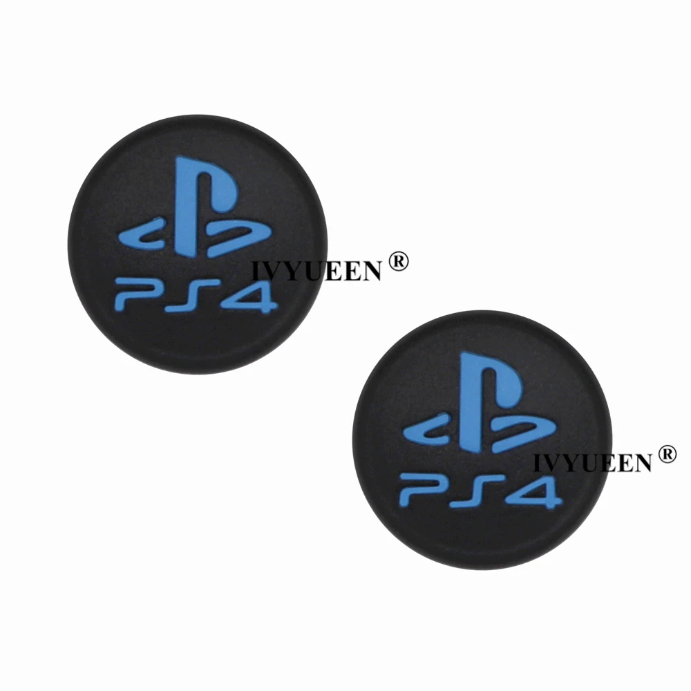 IVYUEEN 2 шт. для sony Dualshock playstation 4 PS4 Pro тонкий контроллер силиконовые аналоговые накладки на Джойстик Крышки для X Box One X/S - Цвет: P4 Blue