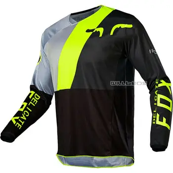 

2020 Delicate Fox 180 Lovl SE Motorbike Long Sleeve Motocross Motorcycle Mountain Bicycle Mens Jersey