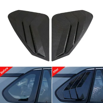 

Car Louver Trim Auto 2Pcs Carbon fiber Side Vent Replacement Accessories