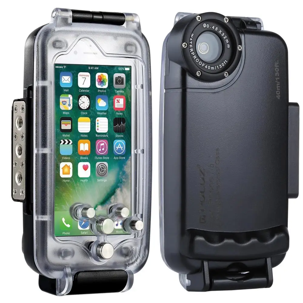 iPhone 7-8 TSMC iPhone XS Max/XR/XS подводный корпус 40 м/130 футов Дайвинг телефон защитный чехол Серфинг Плавание Подводное плавание фото Прямая поставка - Цвет: iPhone 7-8